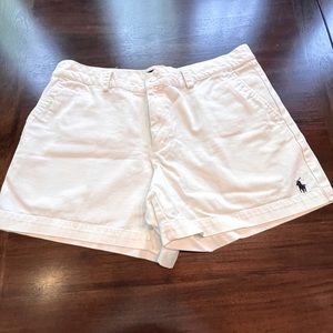 Ralph Lauren white shorts.